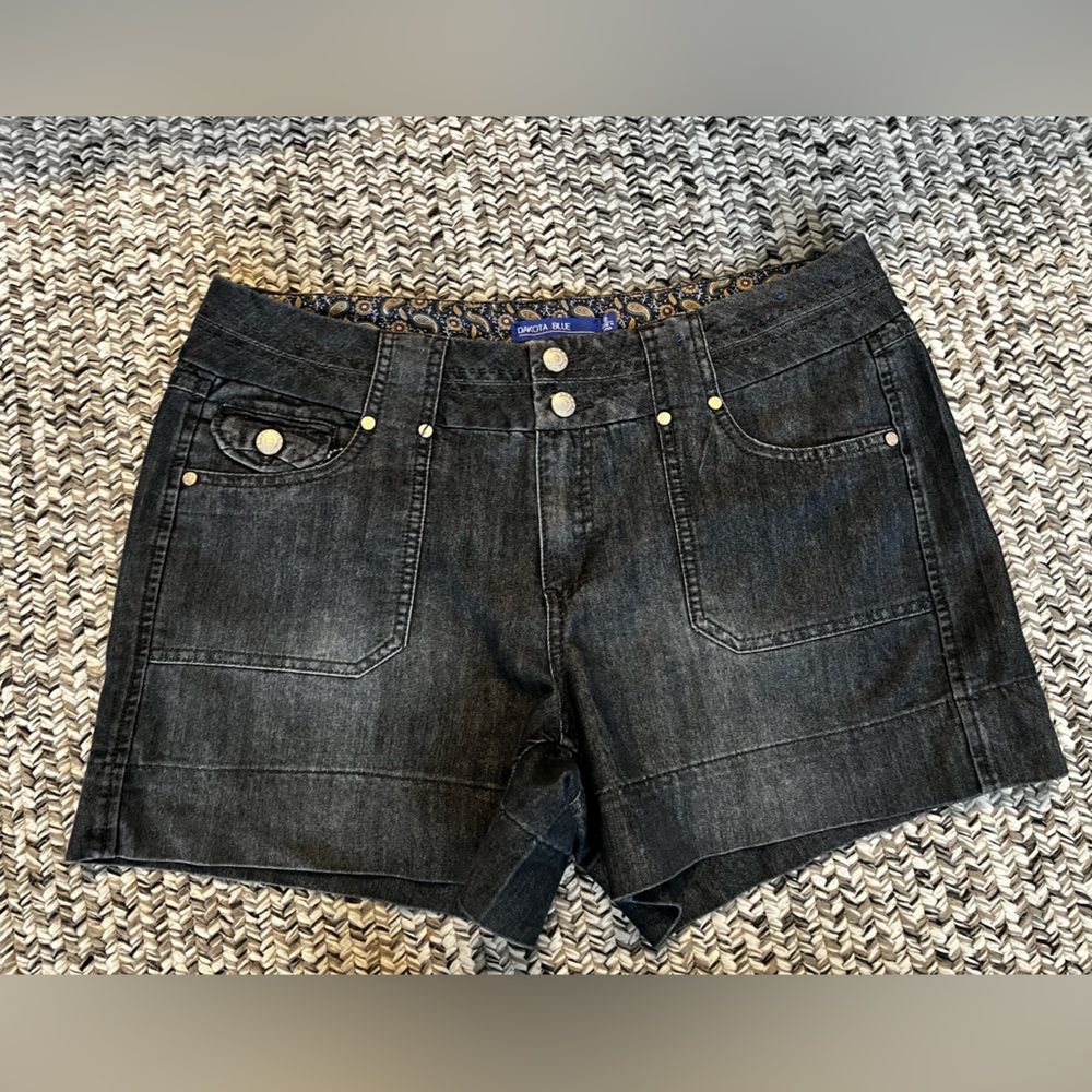 Women’s dark denim jean shorts, Sz 12
